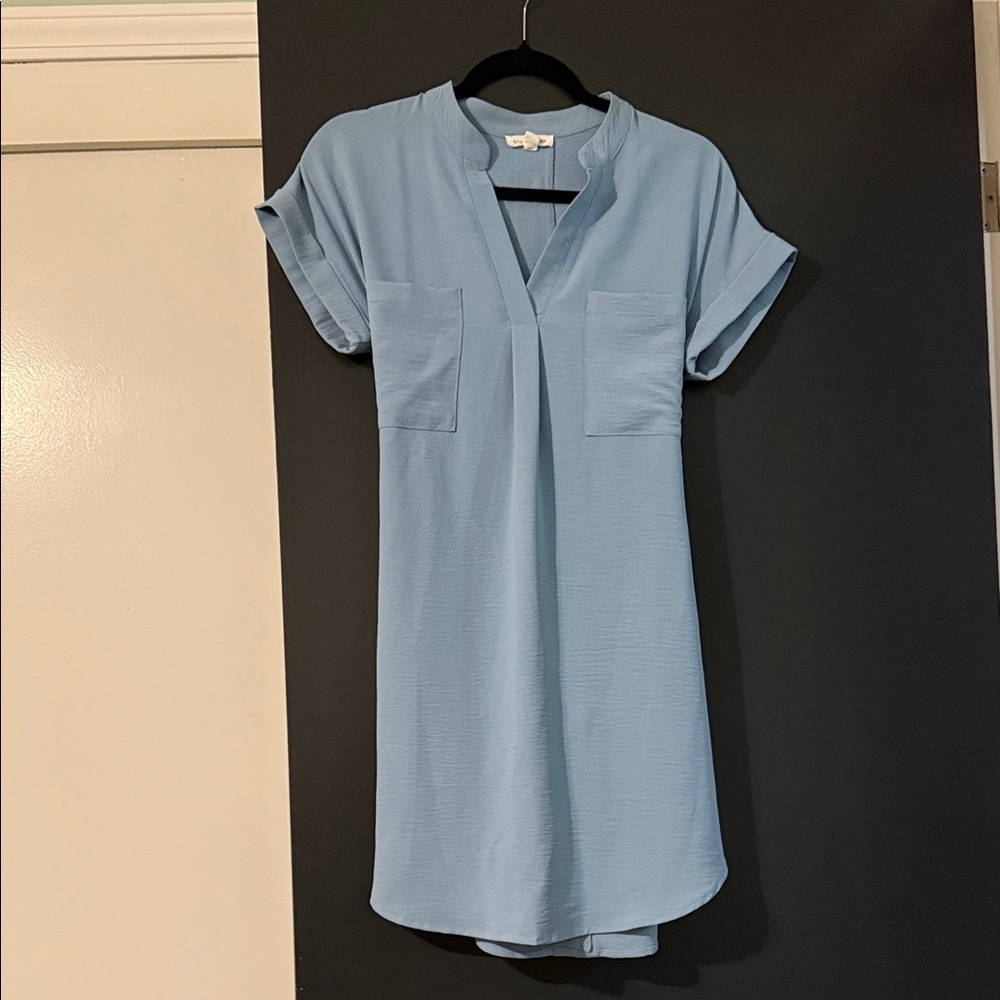 Blu Pepper Light Blue Casual Dress